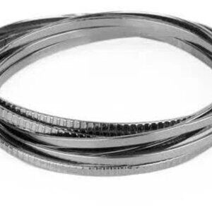Paparazzi Trending in Tread Black Bangle Bracelets